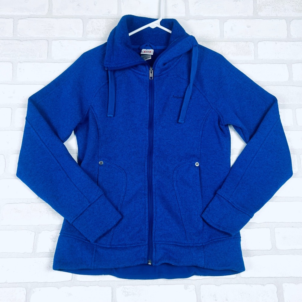 Avalanche‎ Womens Royal Blue Full Zip Hooded Sweater Jacket Size M Thumbholes